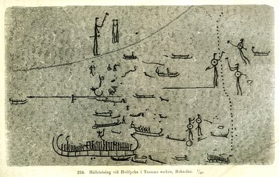 Rock Carving at Vitlycke in Tanum Parish, Bohuslän by Oscar Montelius